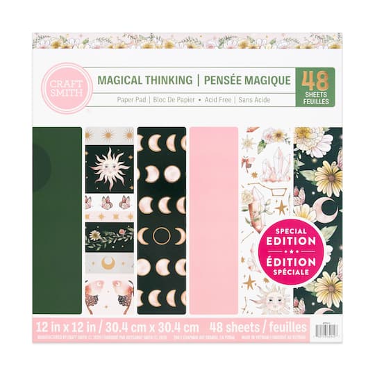 Craft Smith Magical Thinking Paper Pad, 12&#x22; x 12&#x22;